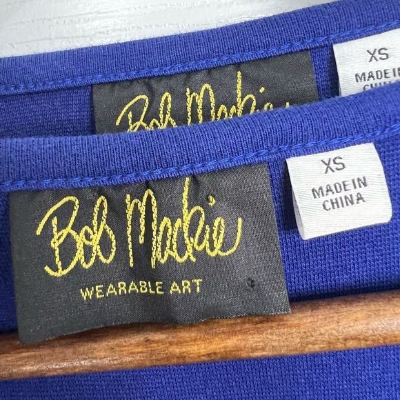 Bob Mackie Wearable Art Blue Embroidered Tank And Cardigan Matching Set Size XS - Picture 9 of 16